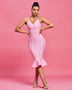 Strappy Cocktail Fishtail Bandage Dress - Opulent Empire