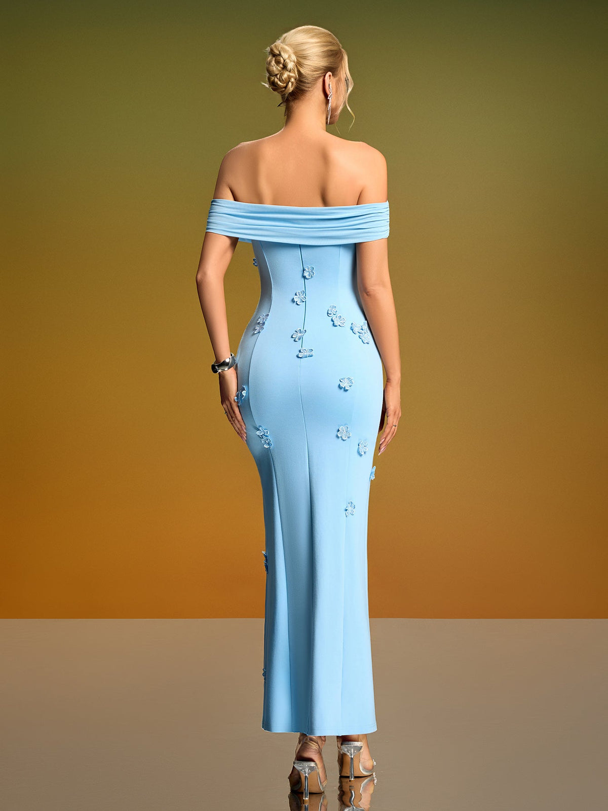 Harbor Vallière — Elegant Off Shoulder Cocktail Dress, alternate view 5