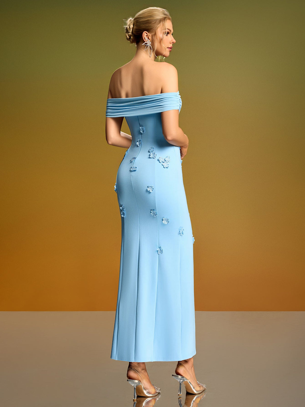 Harbor Vallière — Elegant Off Shoulder Cocktail Dress, alternate view 3