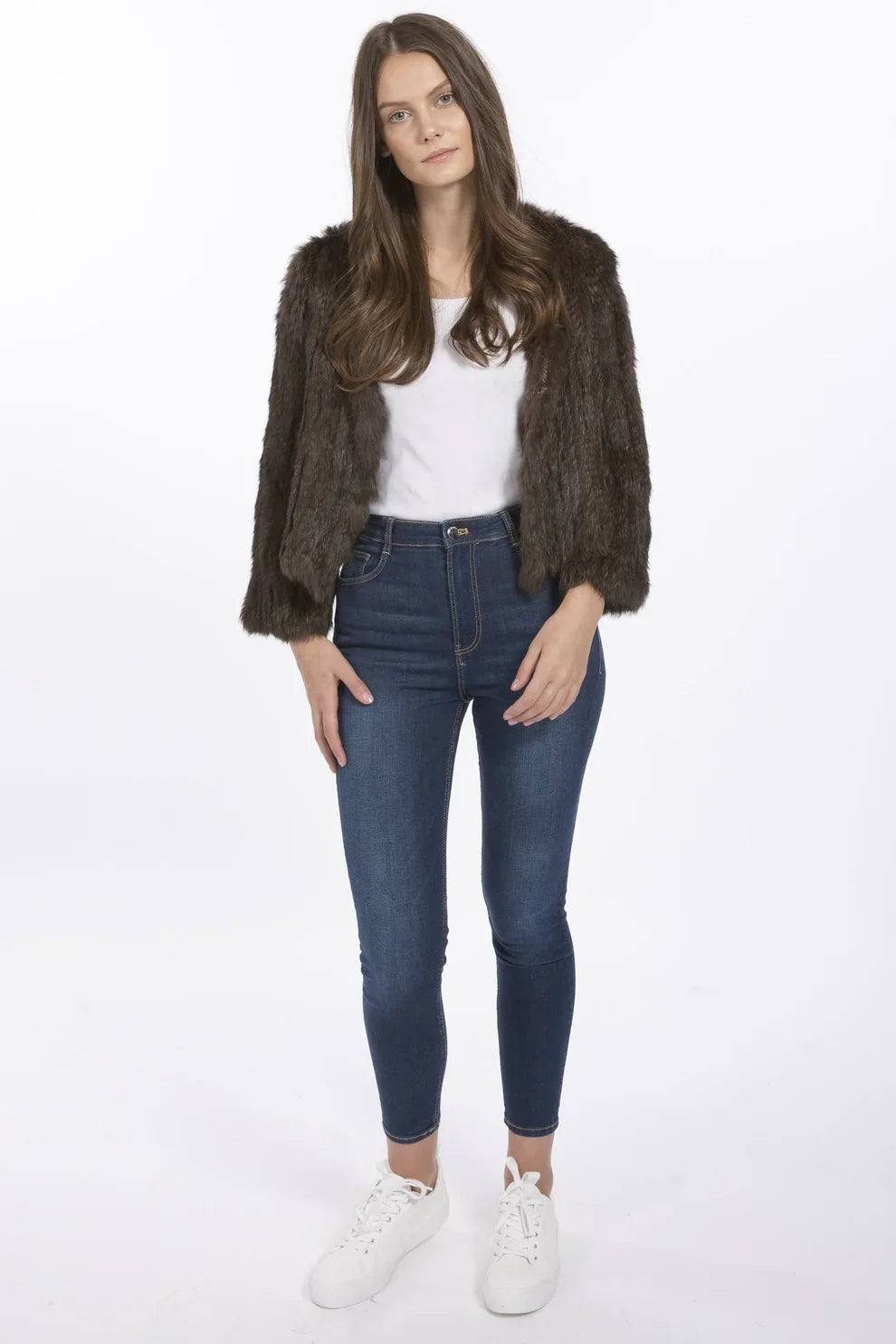 Rosamund — Chocolate Coney Fur Jacket