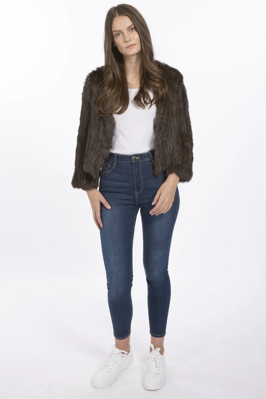 Rosamund — Chocolate Coney Fur Jacket