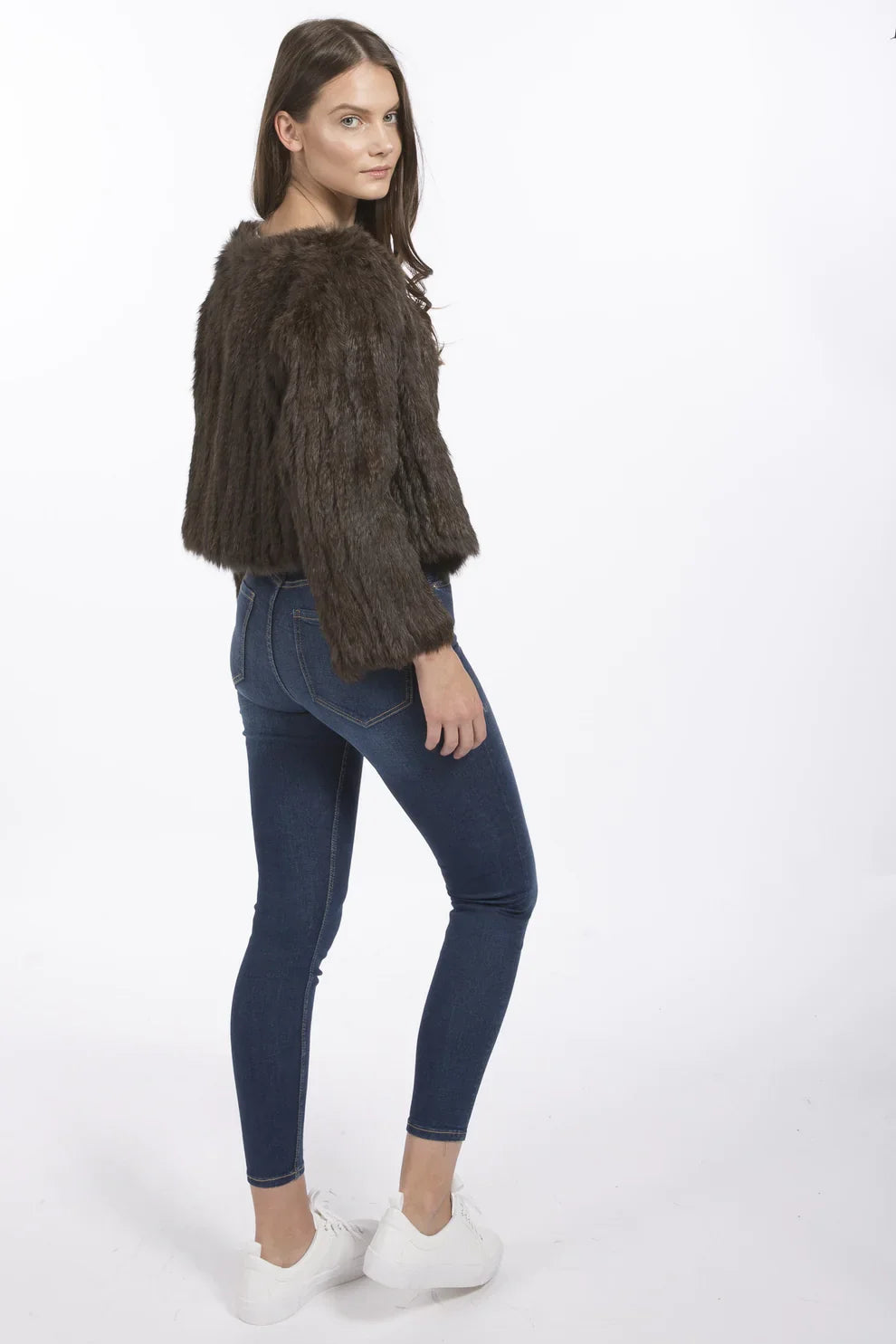 Rosamund — Chocolate Coney Fur Jacket, alternate view 2