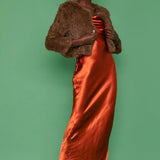 Brown Coney Fur Cropped Jacket-0