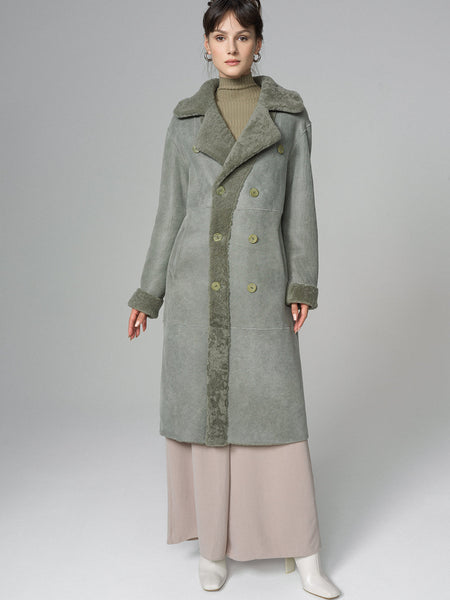 Mint Reversible Genuine Sheepskin Maxi Coat