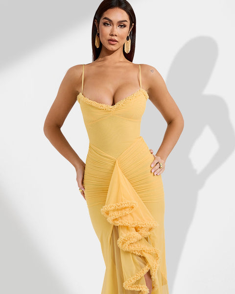 Loose Maxi Dress with Asymmetrical Pleats for a Unique Style