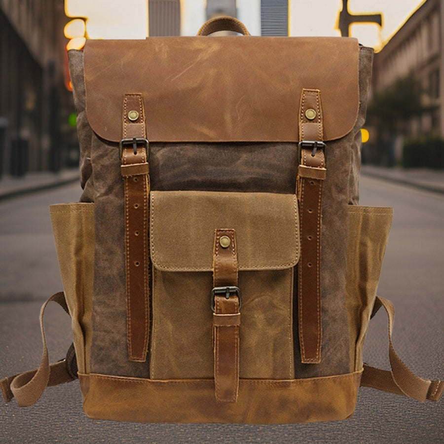 Sawyer™ — Durable Outdoor Canvas Backpack Men's Statement Handbag, alternate view 2