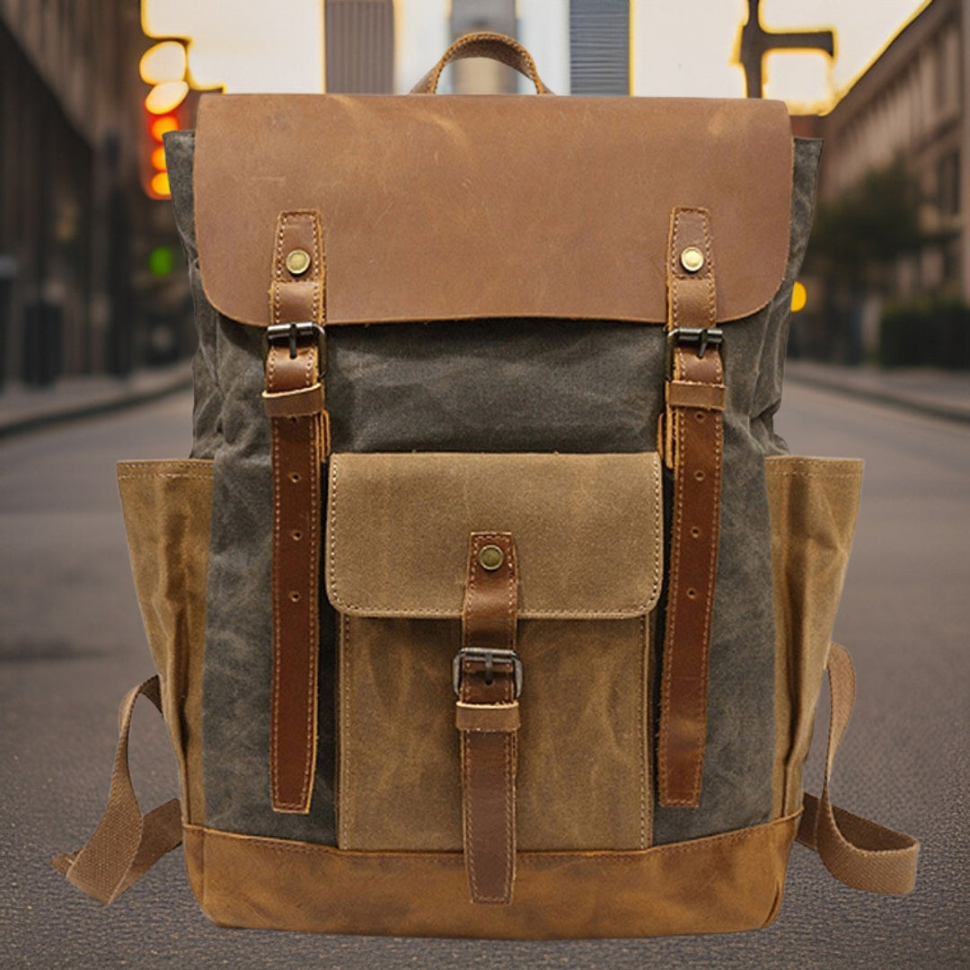 Sawyer™ — Durable Outdoor Canvas Backpack Men's Statement Handbag, alternate view 4
