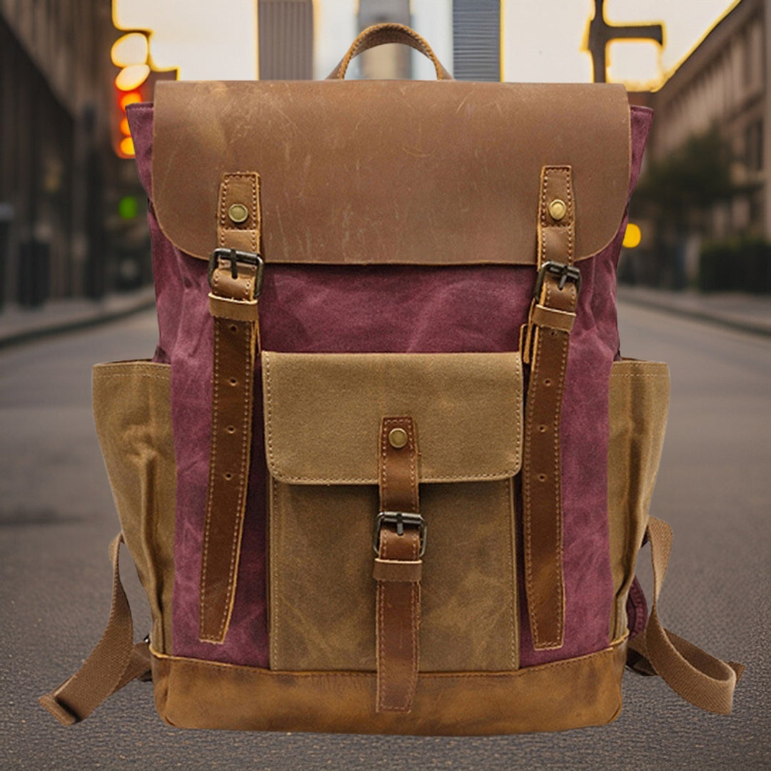 Sawyer™ — Durable Outdoor Canvas Backpack Men's Statement Handbag, alternate view 3