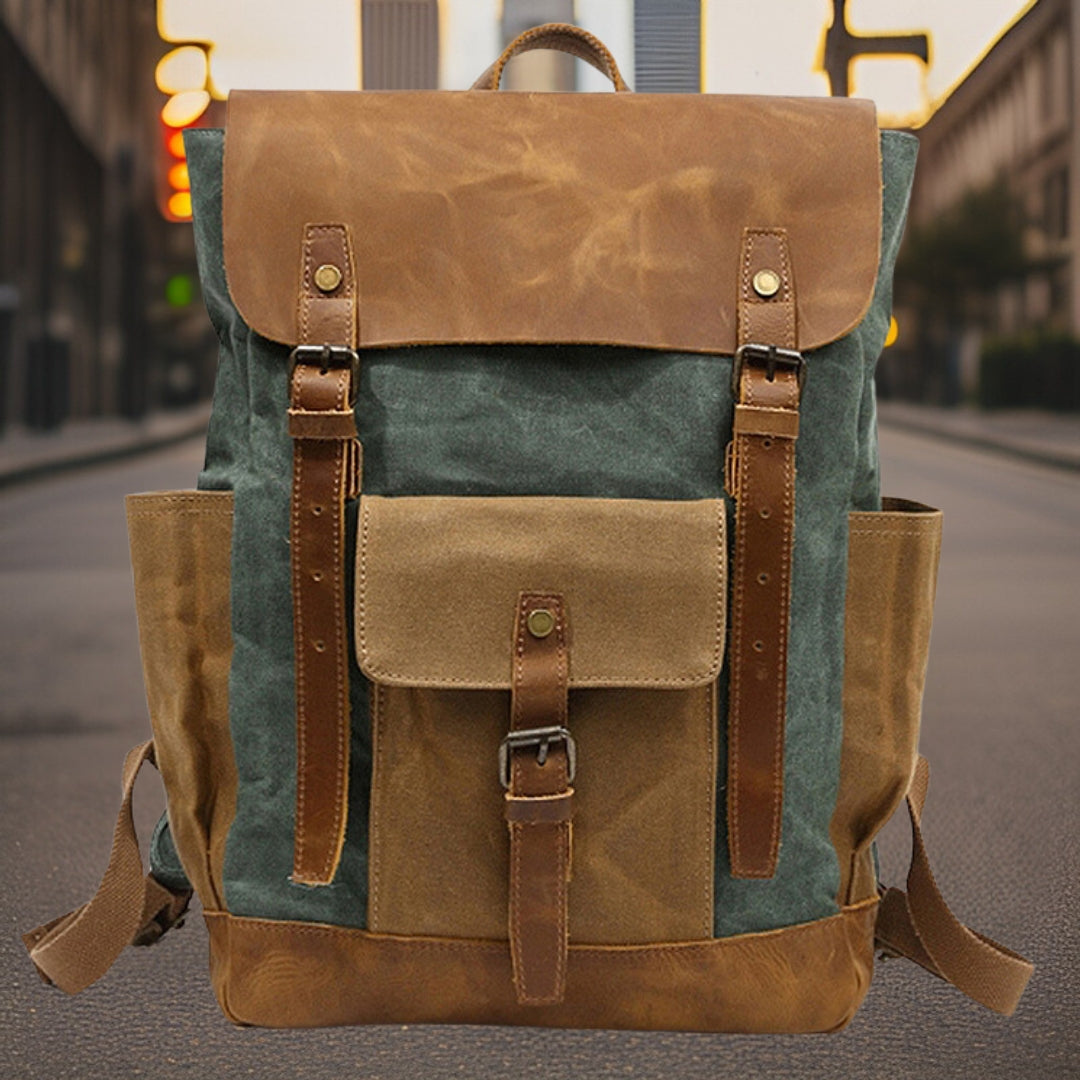 Sawyer™ — Durable Outdoor Canvas Backpack Men's Statement Handbag, alternate view 6