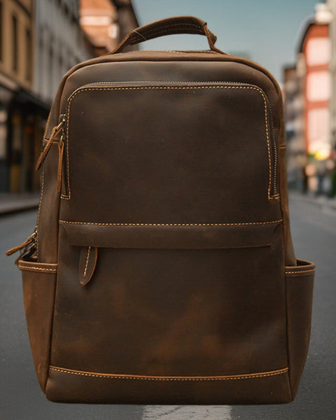 Sebastian™ | Classic Genuine Leather Backpack