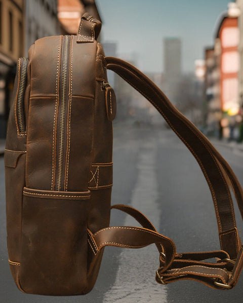 Sebastian™ | Classic Genuine Leather Backpack