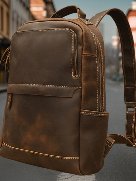 Sebastian™ | Classic Genuine Leather Backpack