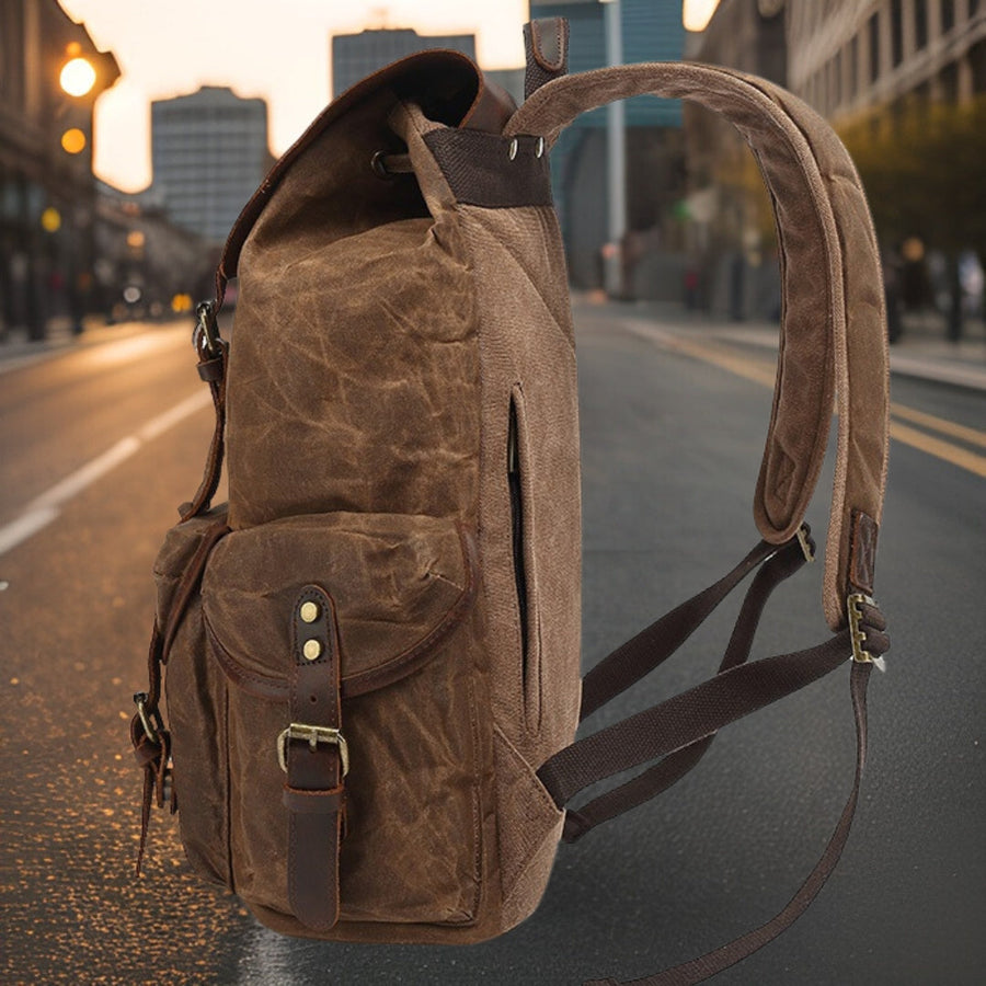 Theodore™ — Classic Canvas Backpack Men's Statement Handbag, alternate view 2