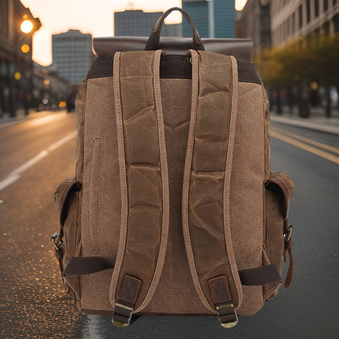 Theodore™ — Classic Canvas Backpack Men's Statement Handbag, alternate view 3