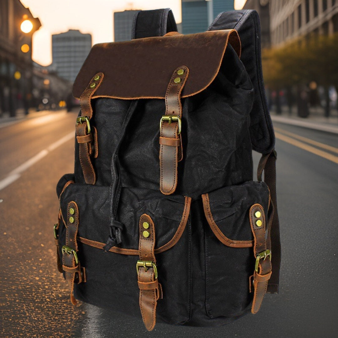 Theodore™ — Classic Canvas Backpack Men's Statement Handbag, alternate view 5