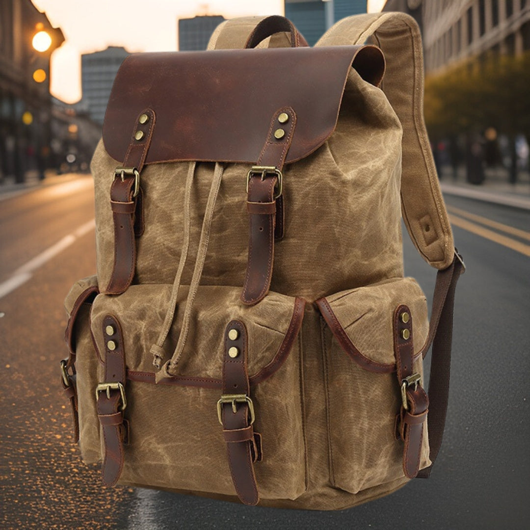 Theodore™ — Classic Canvas Backpack Men's Statement Handbag