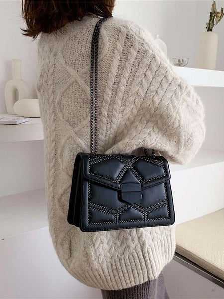 Modish Quilted Shoulder Bag - Opulent Empire