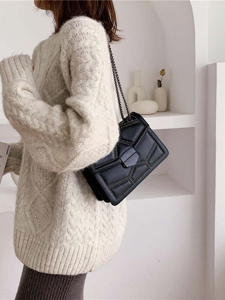 Modish Quilted Shoulder Bag - Opulent Empire