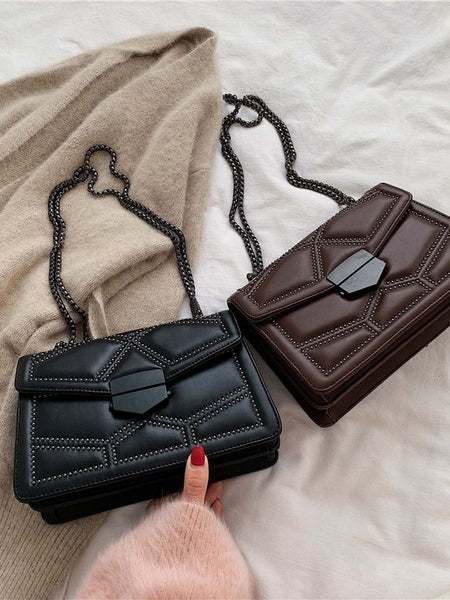 Modish Quilted Shoulder Bag - Opulent Empire