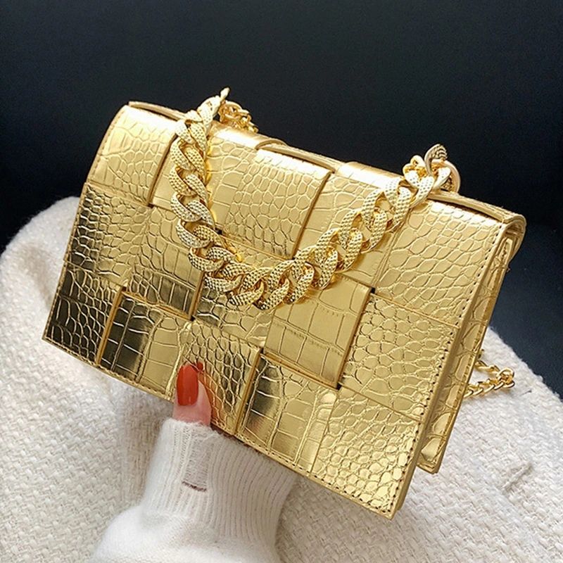 Briony — Crocodile Pattern Crossbody Bag, alternate view 7