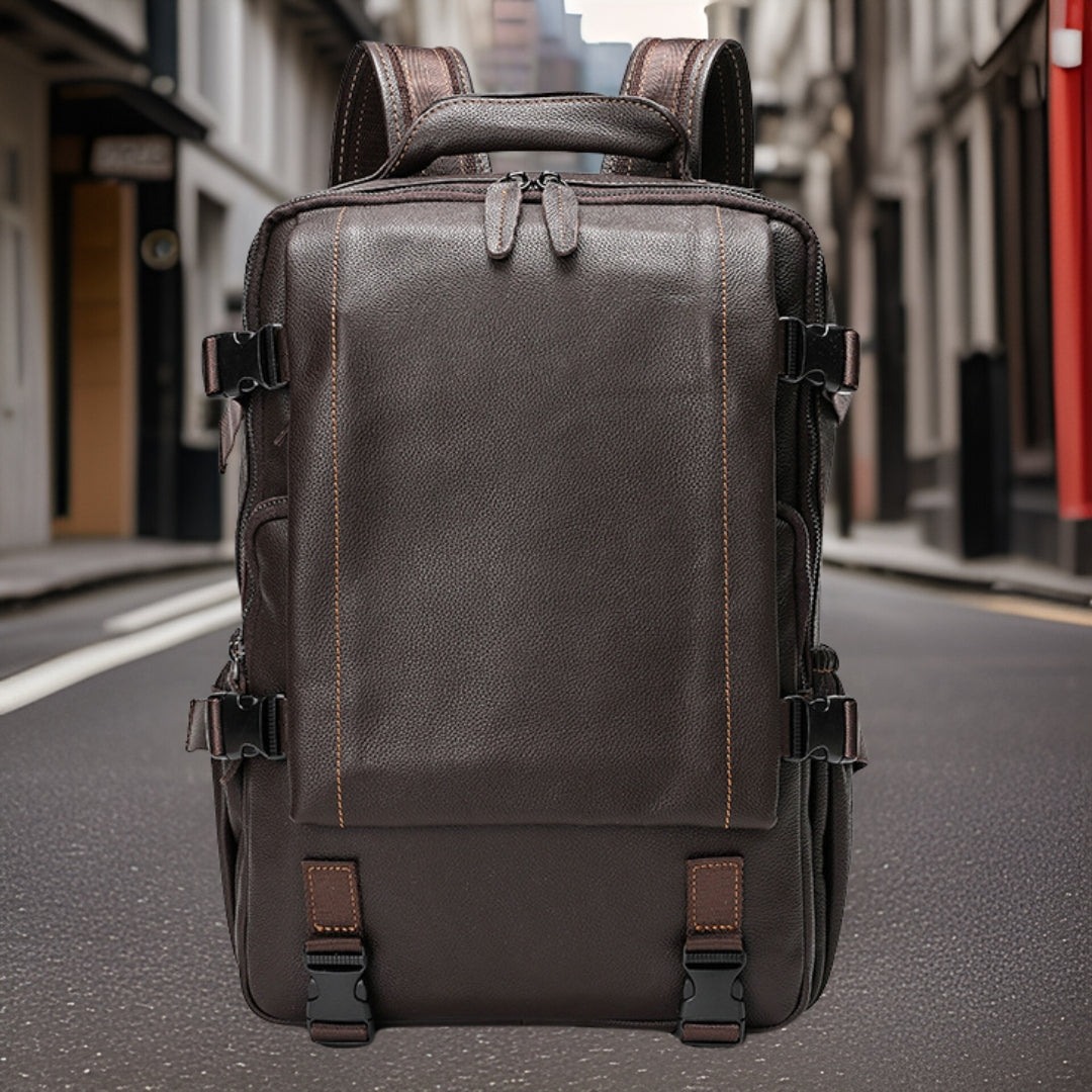 Vincent™ — Casual Leather Backpack Men's Statement Handbag, alternate view 4