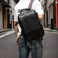 Vincent™ — Casual Leather Backpack Men's Statement Handbag
