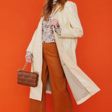 Yellow Eco Leather Trench Coat-0