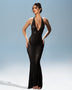 Elegant Low-Cut See-Through Mesh Dress for a Stunning Look