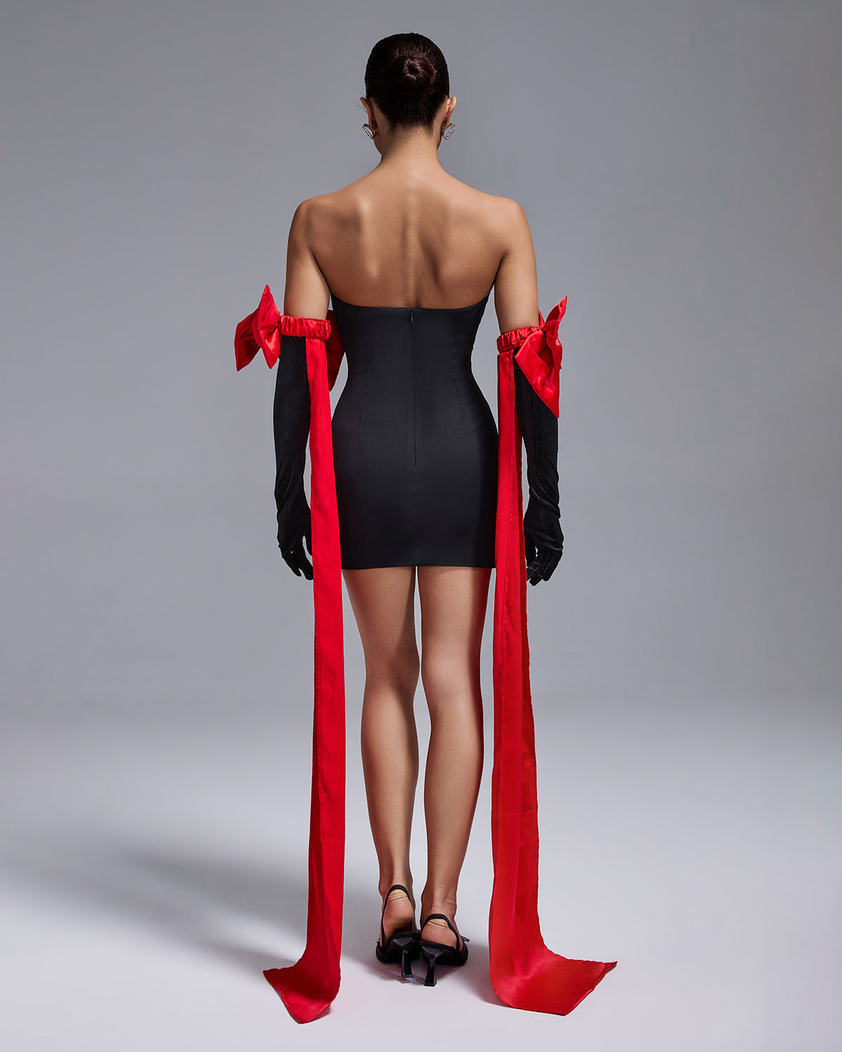 Genevieve — Black Mini Dress, alternate view 5