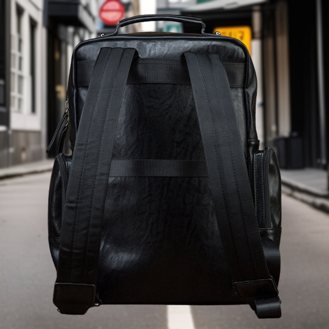 Zachary™ — Trendy Backpack made of Premium Leather Black Men's Statement Handbag, alternate view 5