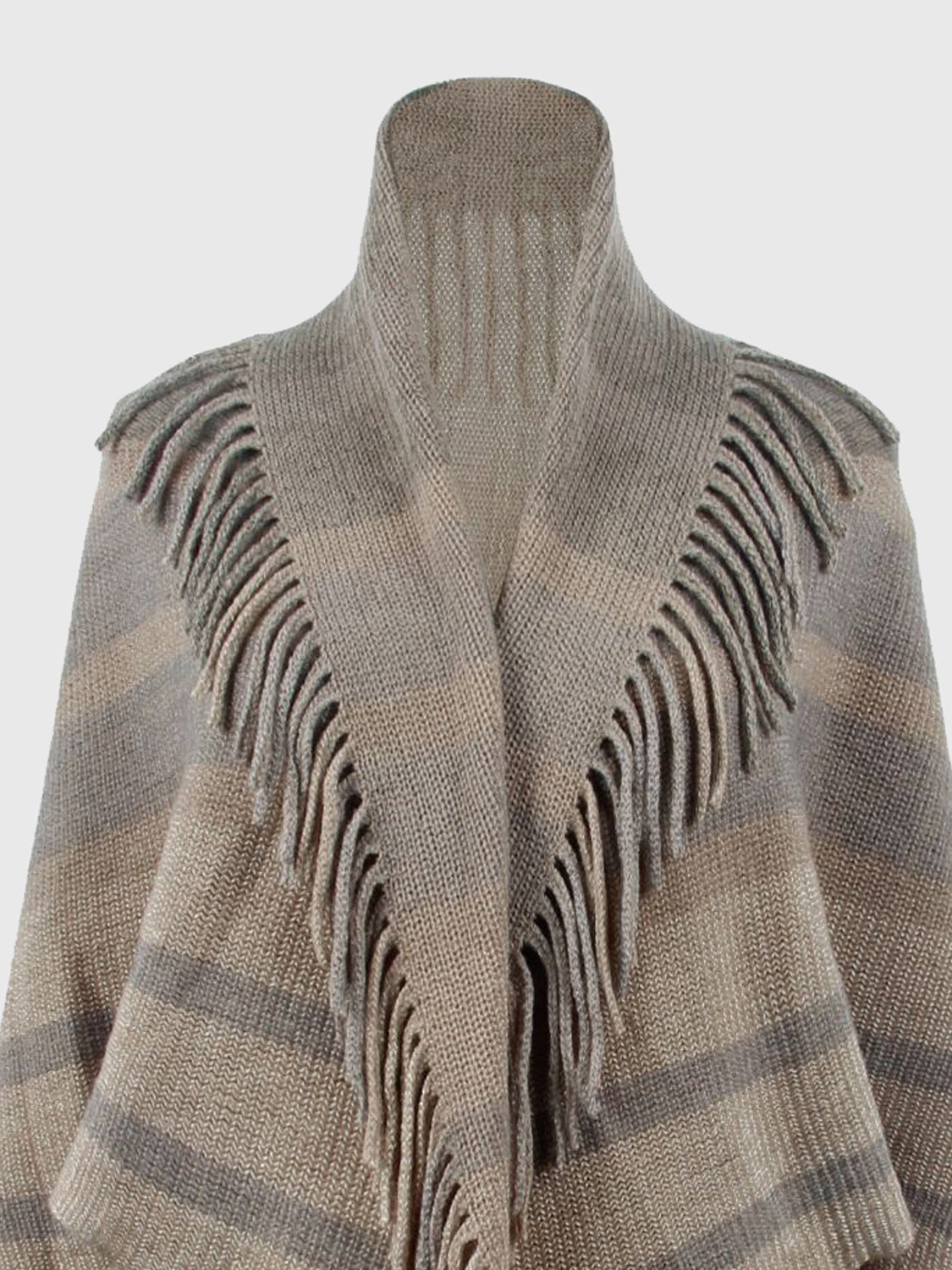 Vale Versailles — Fringe Detail Open Front Poncho, alternate view 12
