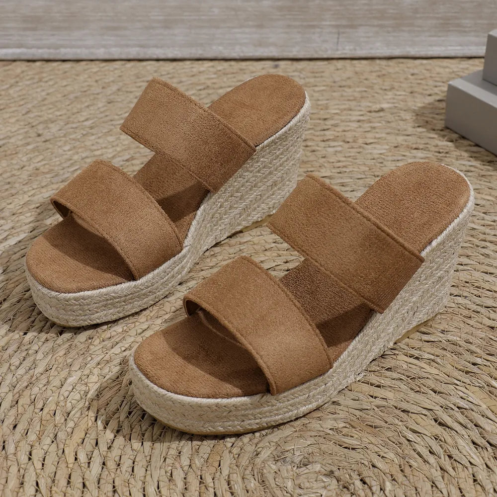 Monroe Marino — Open Toe Platform Wedge Sandals Fashion Footwear, alternate view 2