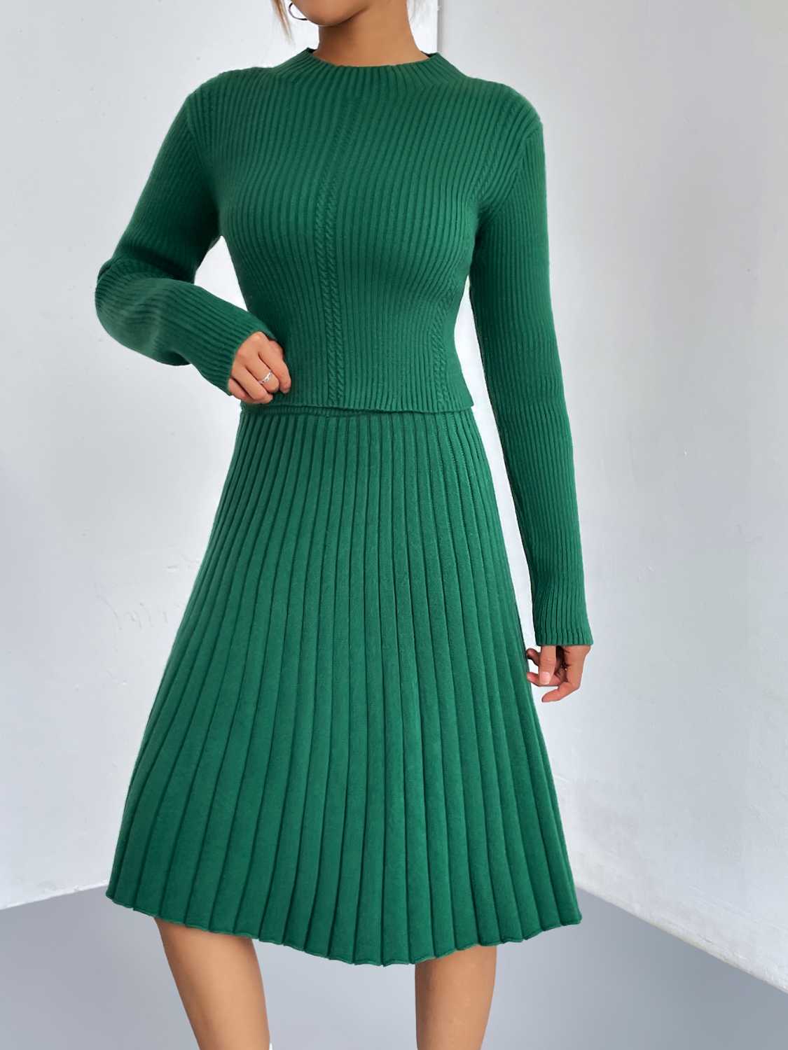 Bellamy Rivière — Rib-Knit Sweater and Skirt Set, alternate view 7