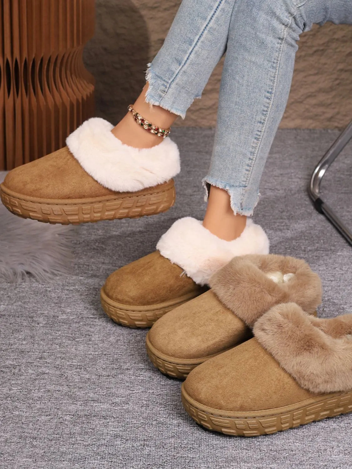 Marlowe Allegra — Faux Fur Lined Suede Winter Boots Fashion Footwear, alternate view 3