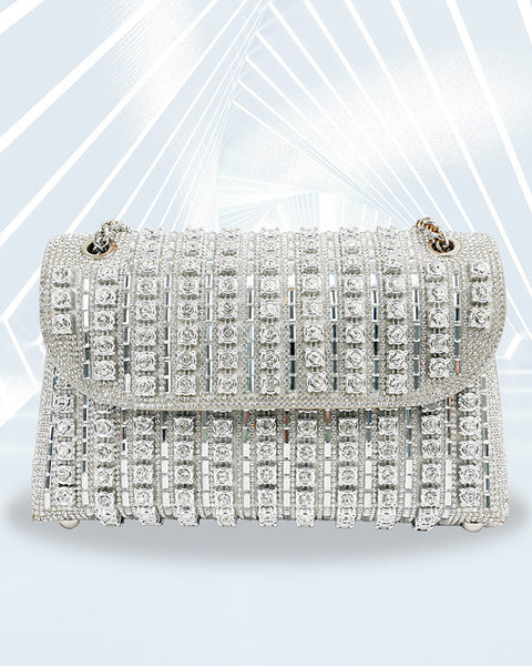 Aurora Diamond Square Clutch