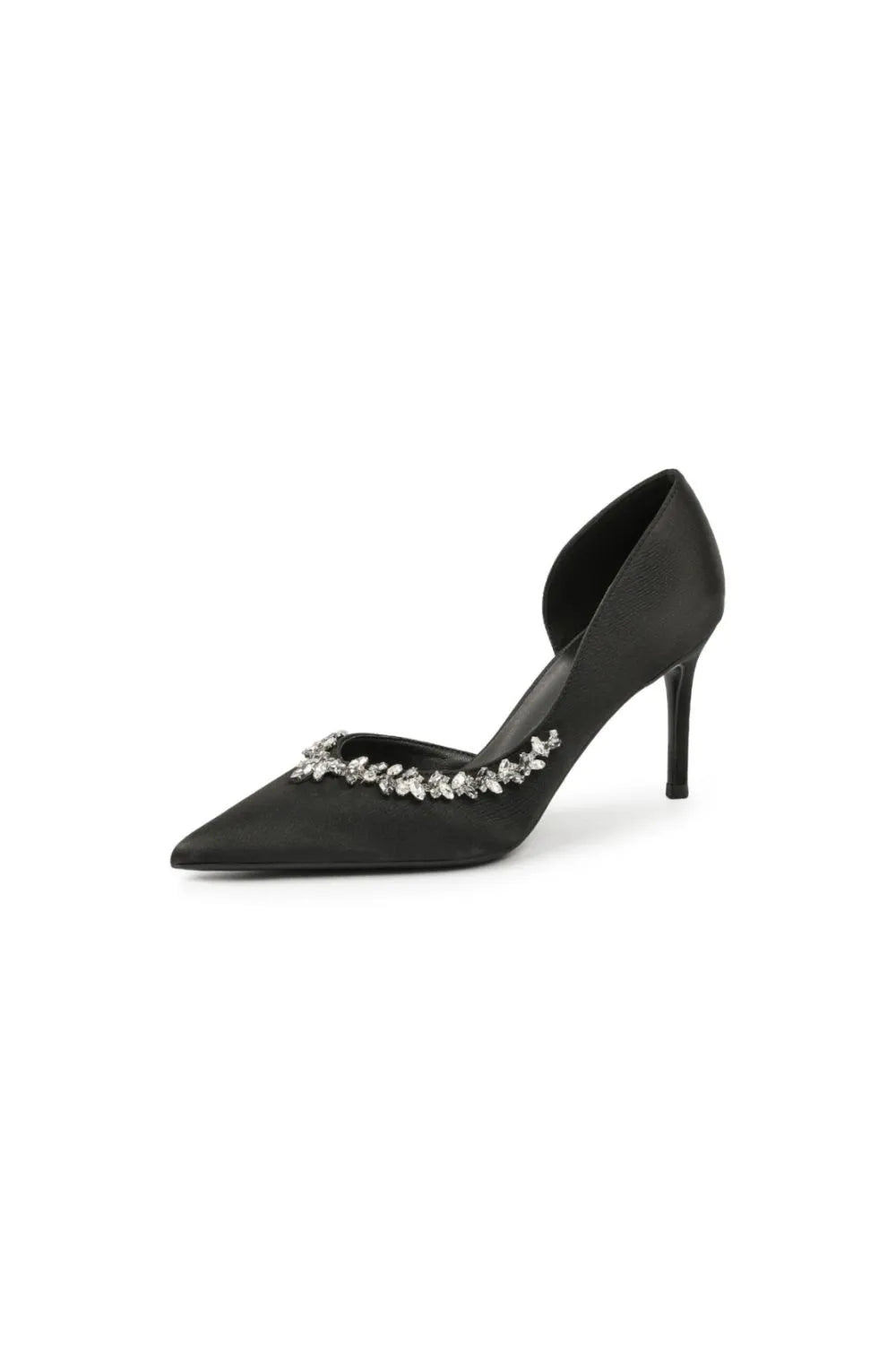 Rowan Venturi — Rhinestone Point Toe Stiletto Pumps Fashion Footwear