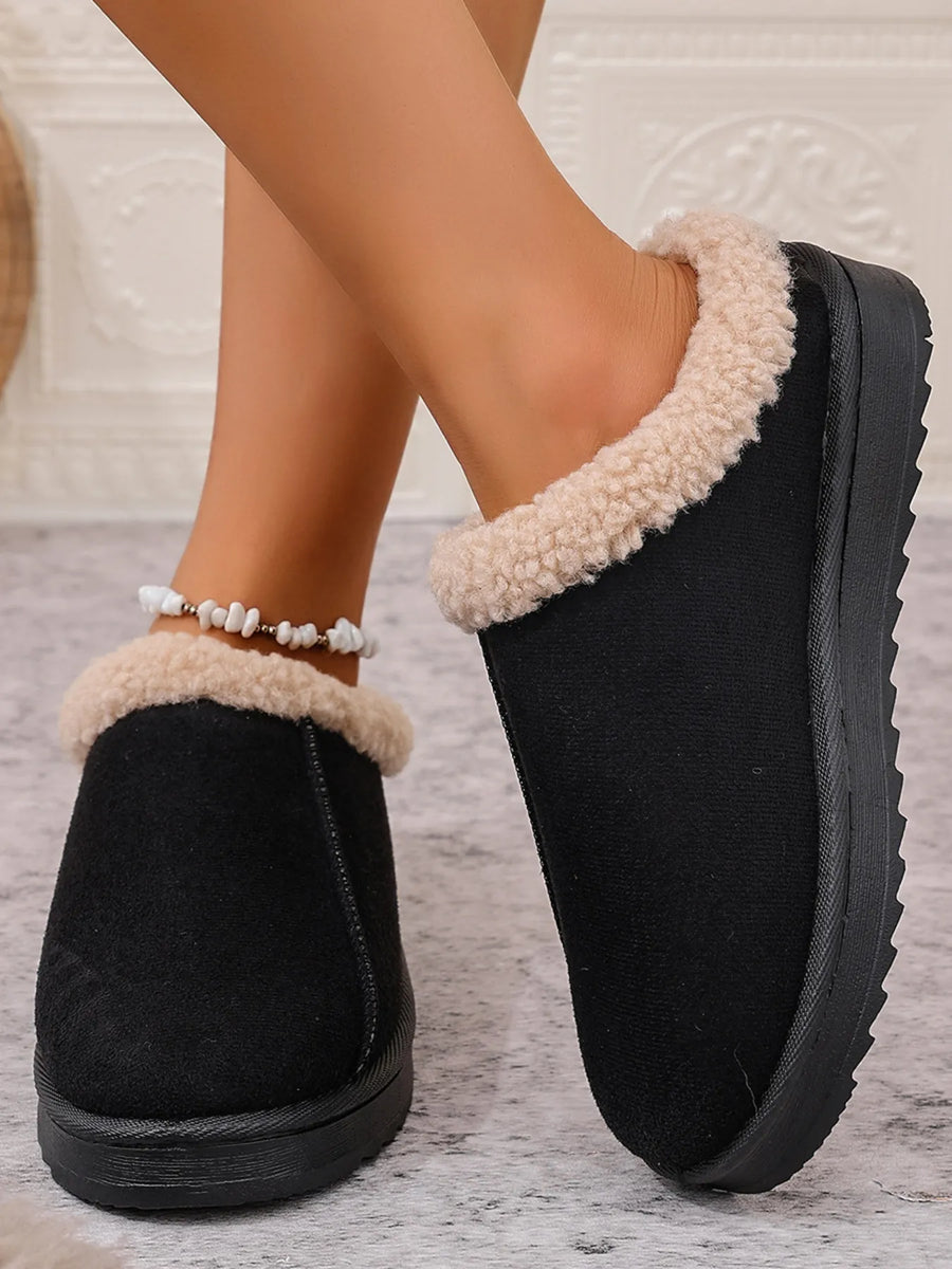 Paris Marino — Cozy Faux Fur Lined Slippers Fashion Footwear, alternate view 2