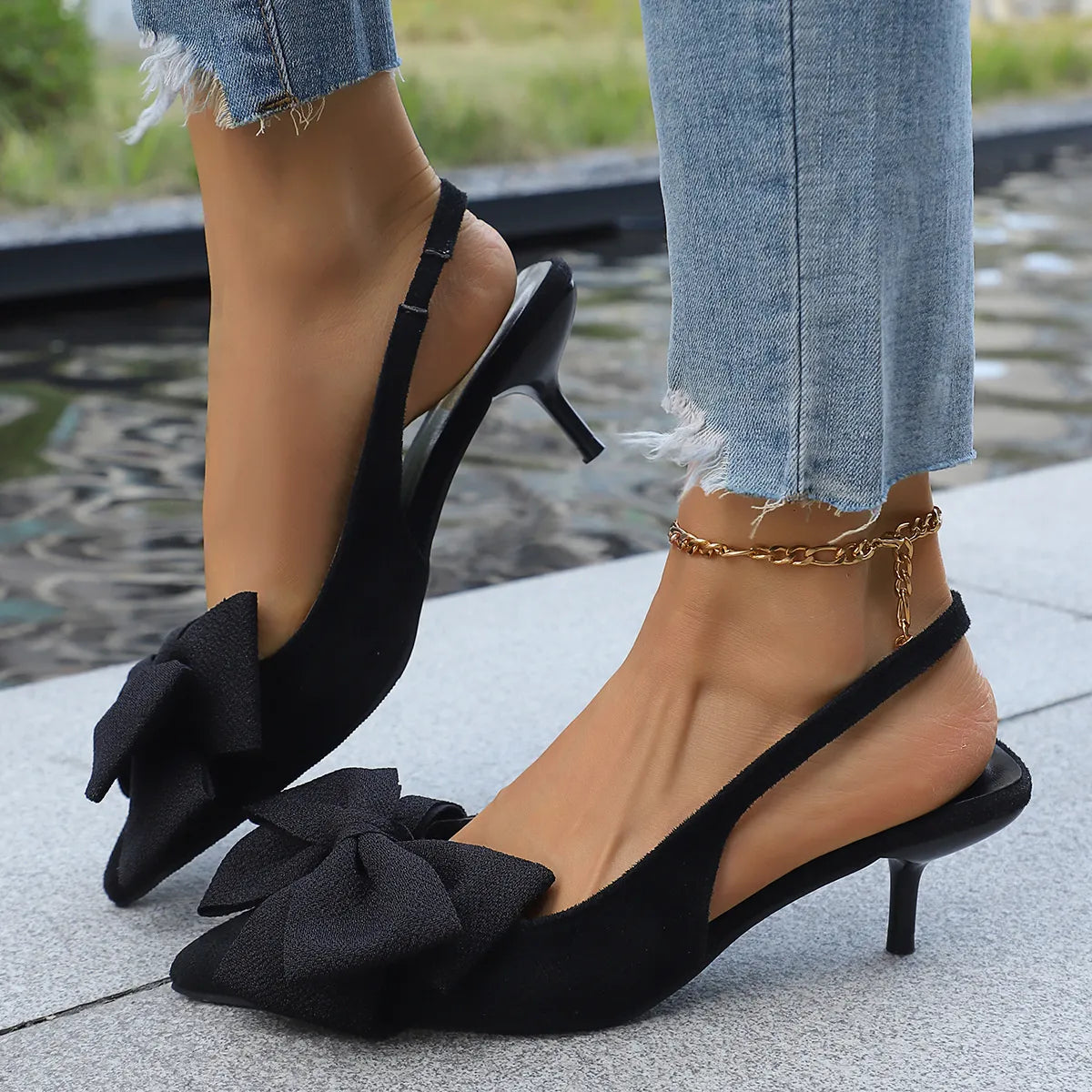 Paris Venturi — Slingback Pointed Toe Pumps Fashion Footwear, alternate view 4