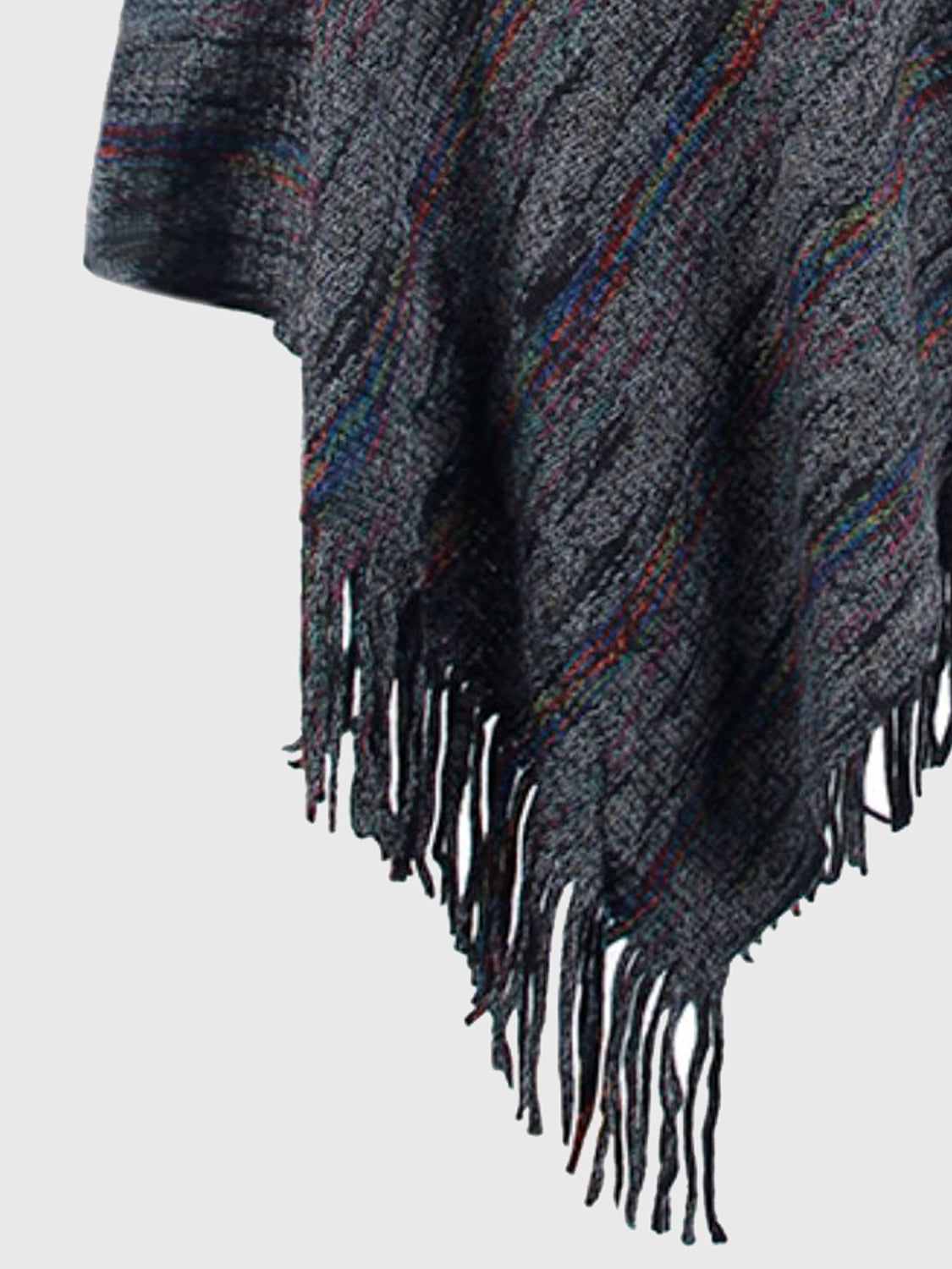 Lior Versailles — Fringe Hem Hooded Poncho, alternate view 7
