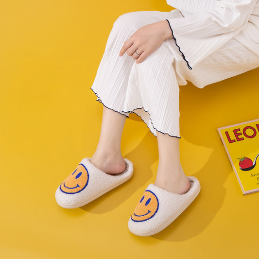 Melody Smiley Face Slippers - Opulent Empire