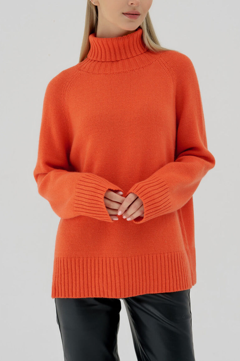 Indigo Moreau — Turtle Neck Raglan Sleeve Sweater, alternate view 10