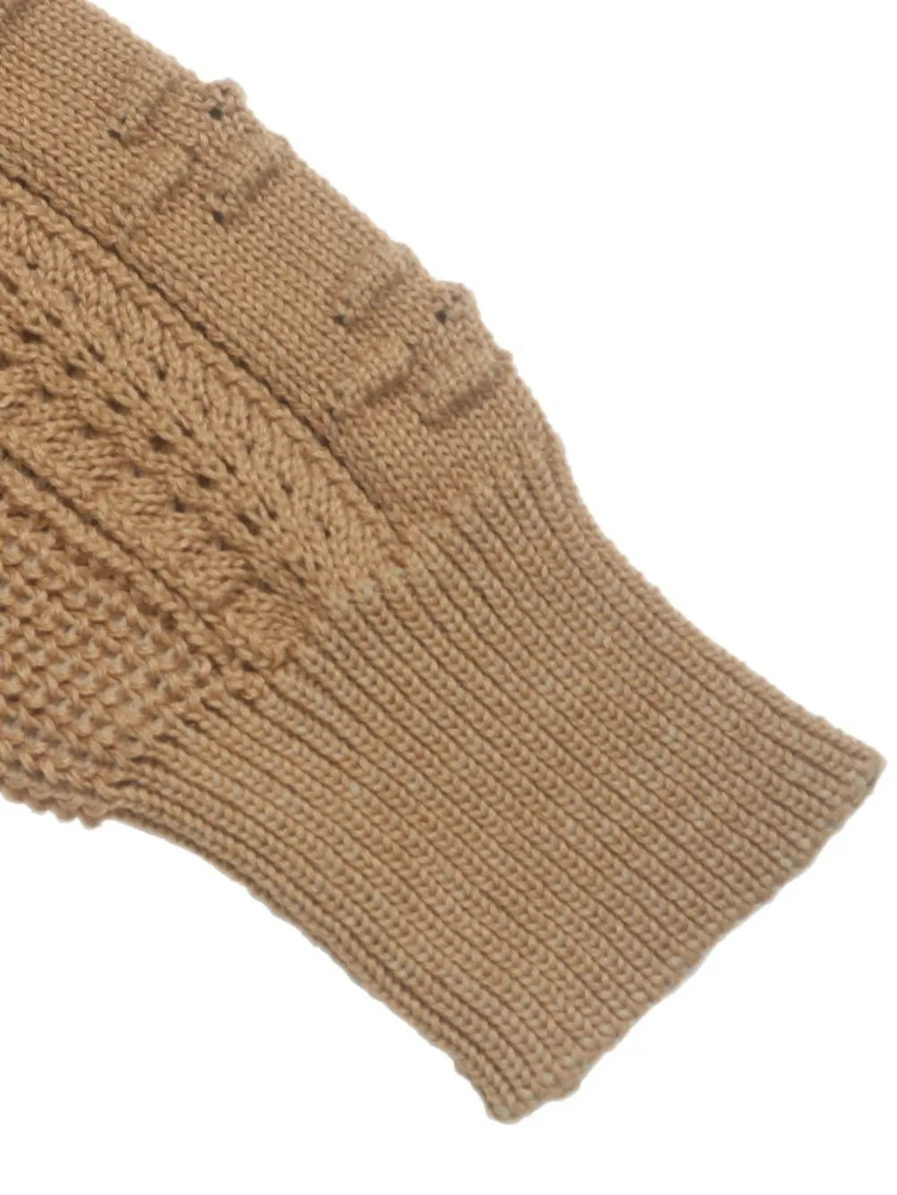 Lior Rivière — Perfee Openwork Round Neck Long Sleeve Sweater, alternate view 7