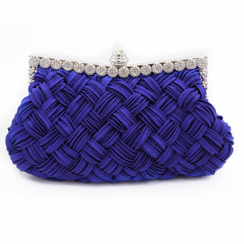 Diamond Bridal Clutch Bag Fold Dress Female Cloth Bag