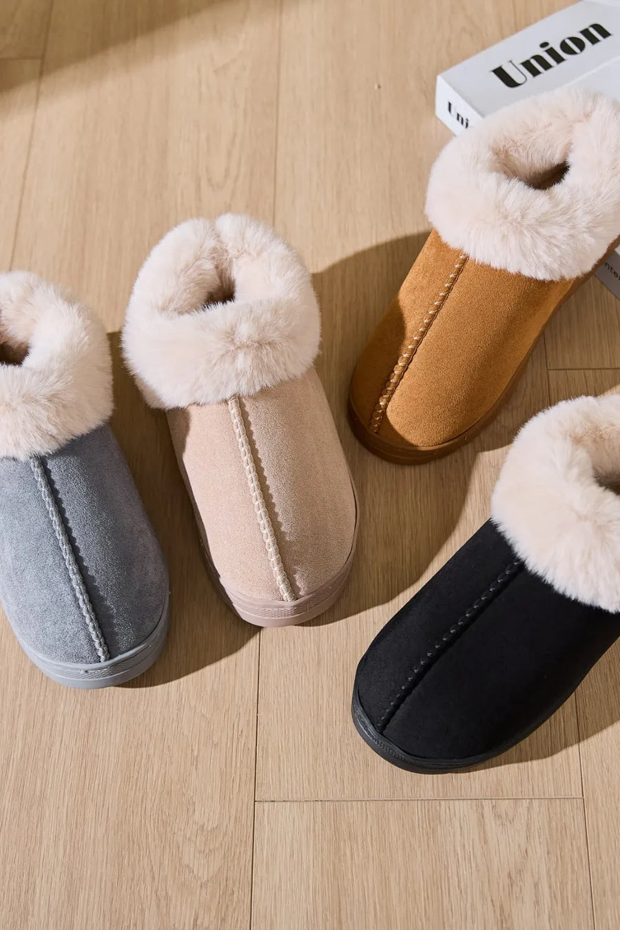 Rain Fiorenza — Faux Fur Round Toe Platform Slippers Fashion Footwear, alternate view 2