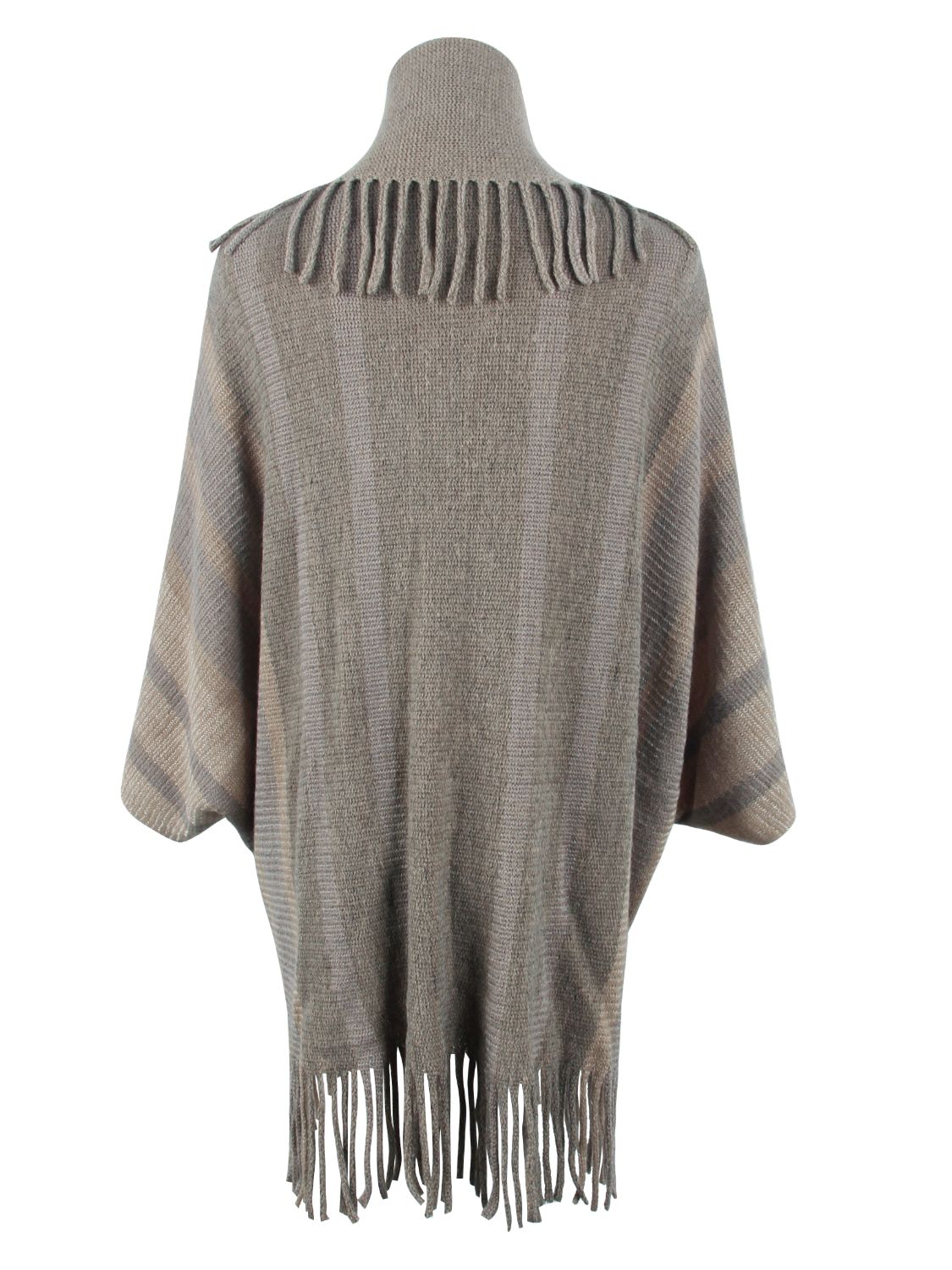 Vale Versailles — Fringe Detail Open Front Poncho, alternate view 11