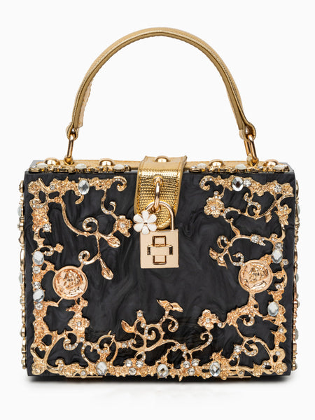 Acrylic Box Handbag - Opulent Empire