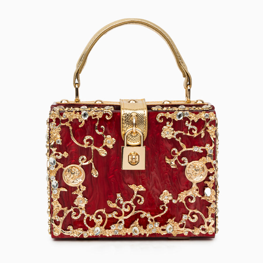 Acrylic Box Handbag - Opulent Empire