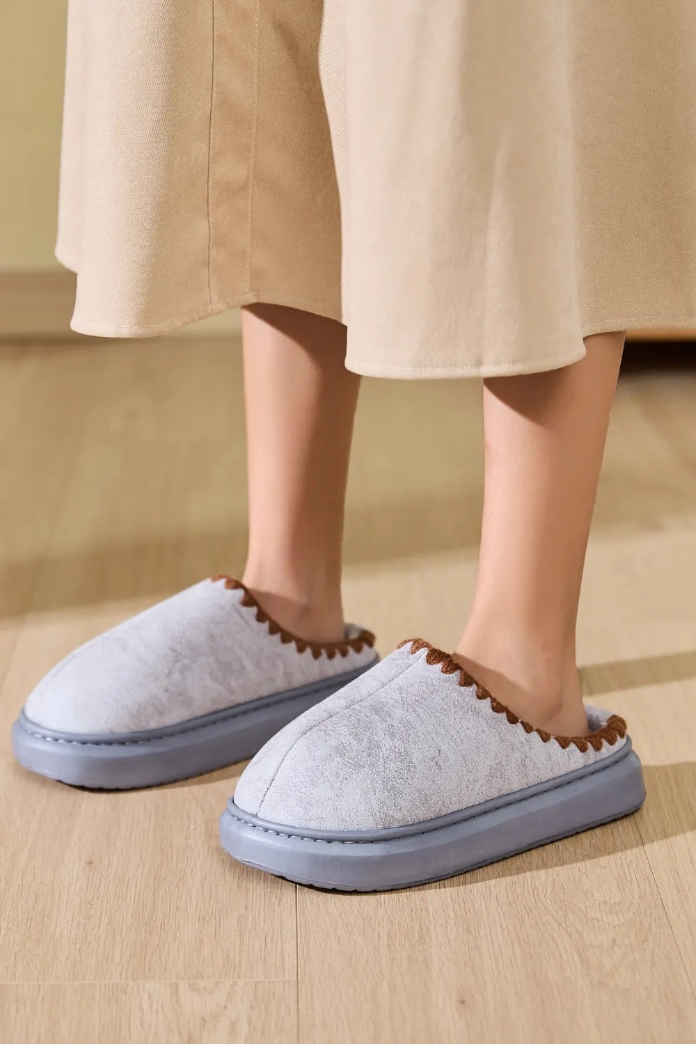 Winter Marino — Thermal Round Toe Platform Slippers Fashion Footwear, alternate view 12