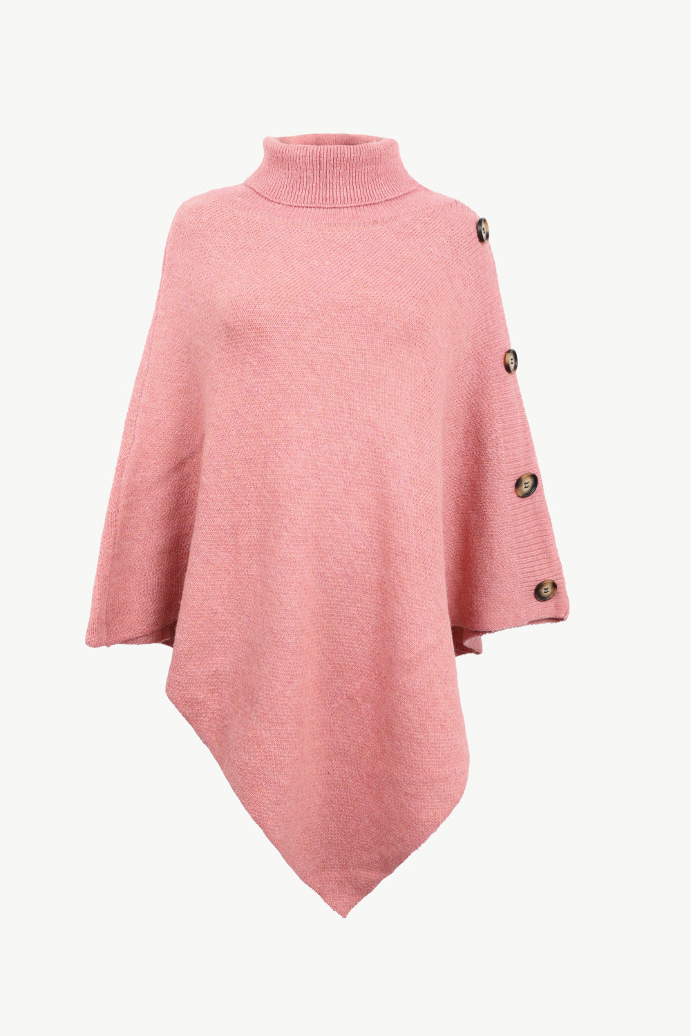 Onyx Versailles — Turtleneck Buttoned Poncho, alternate view 5