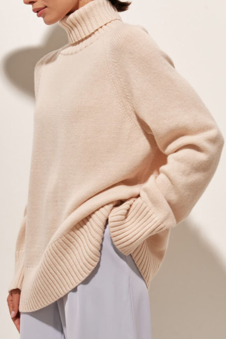 Indigo Moreau — Turtle Neck Raglan Sleeve Sweater, alternate view 2